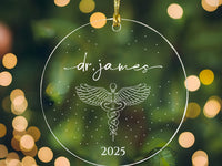 Personalized Doctor Graduation Ornament, New Doctor Acrylic Keepsake, Medical School Graduation Gift, Med School Graduate Gift for Her, 2025