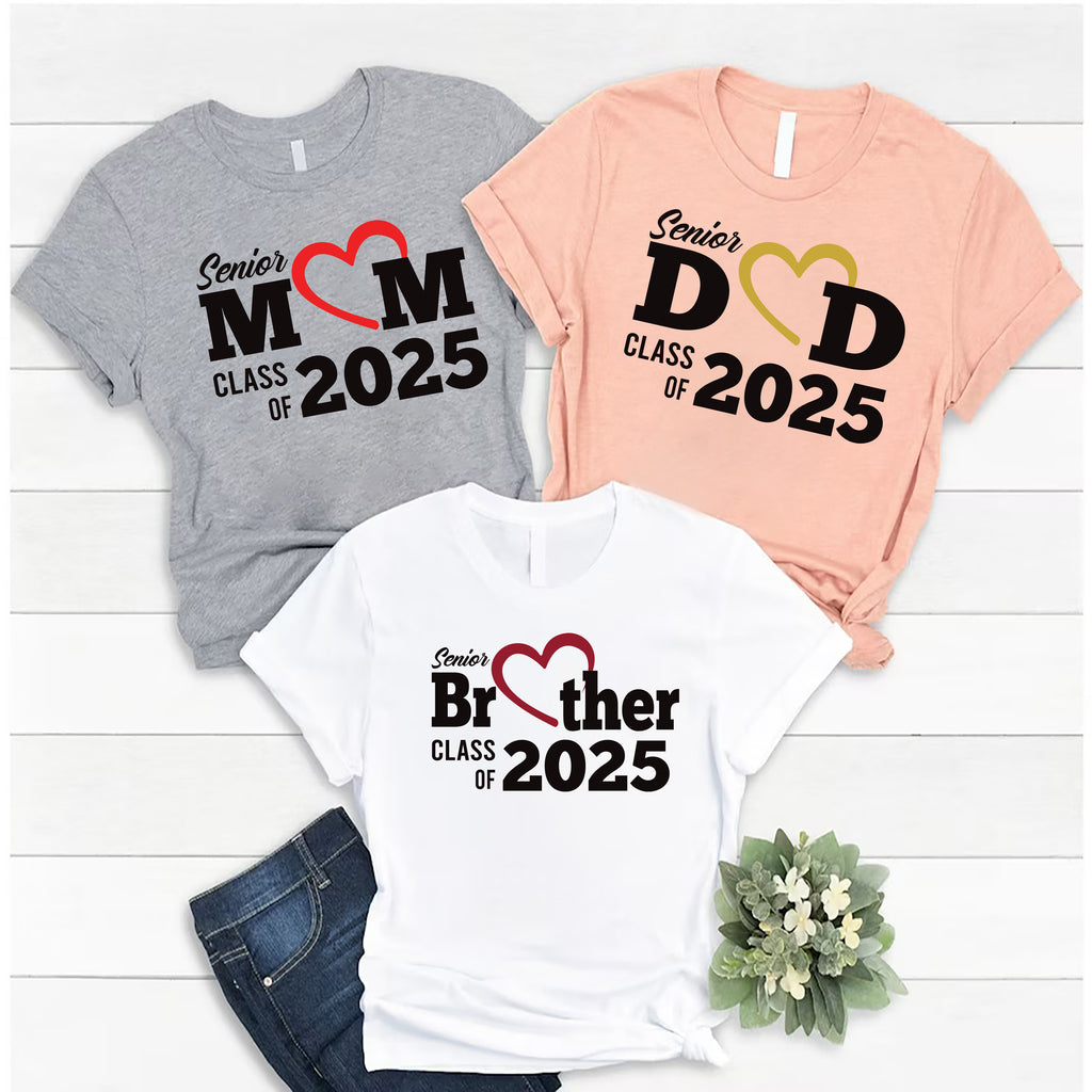 Class Of 2025 Senior Mom Dad Personalized Shirt