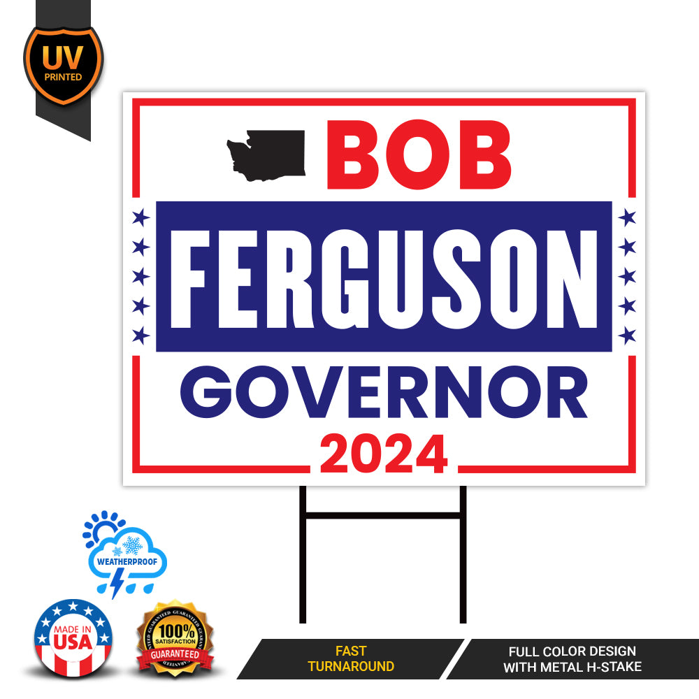 a sign that says bob ferguson for congress