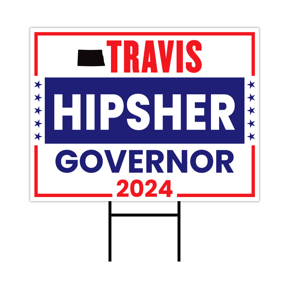 a sign that says travis hipser government