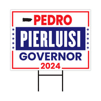a sign that says pedro pieriusi government