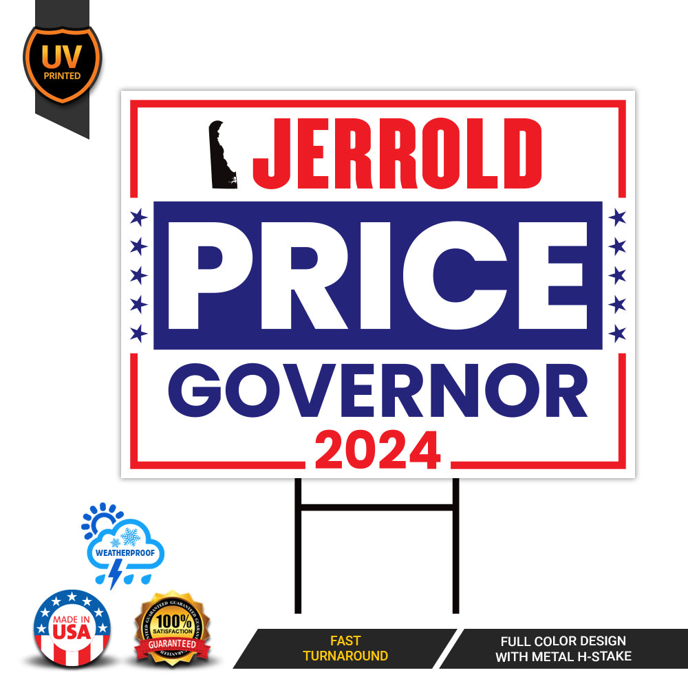 a sign that says jerrold price government