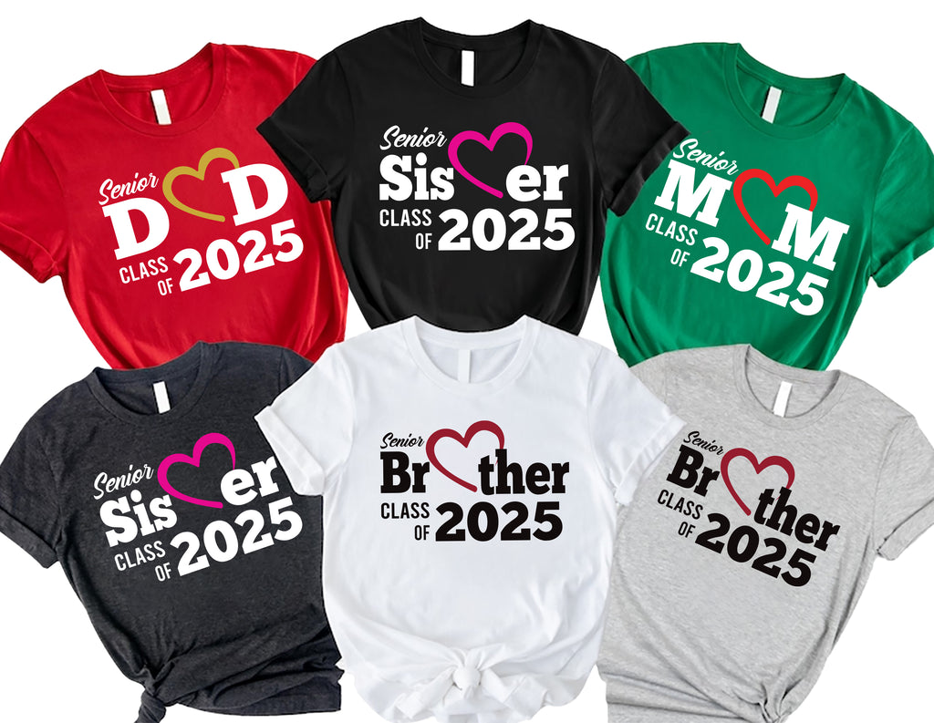 Class Of 2025 Senior Mom Dad Personalized Shirt