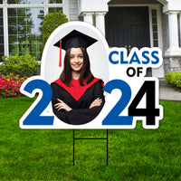 Custom Graduation Face Yard Sign 2024