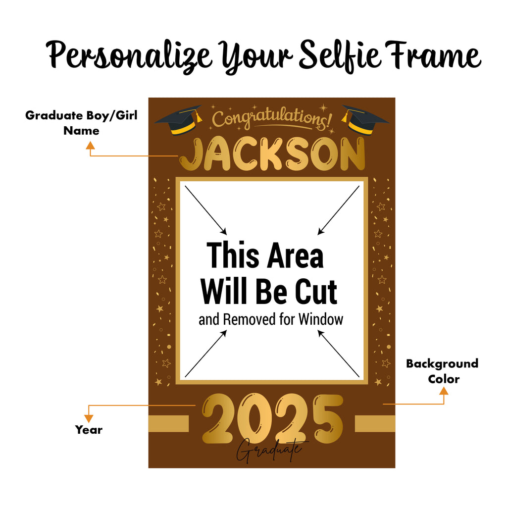 Personalized Graduation 2025 Selfie Frame