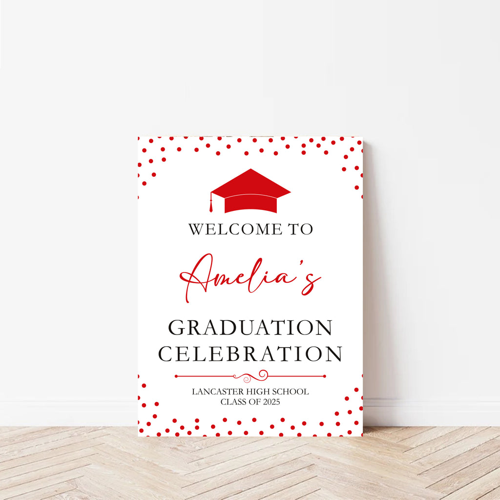 Custom Graduation Foamboard Poster Sign, Custom Class of 2025 Graduation Foamcore Welcome Sign, Celebration Sign, Personalized Foamcore