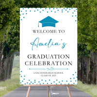 Custom Graduation Foamboard Poster Sign, Custom Class of 2025 Graduation Foamcore Welcome Sign, Celebration Sign, Personalized Foamcore