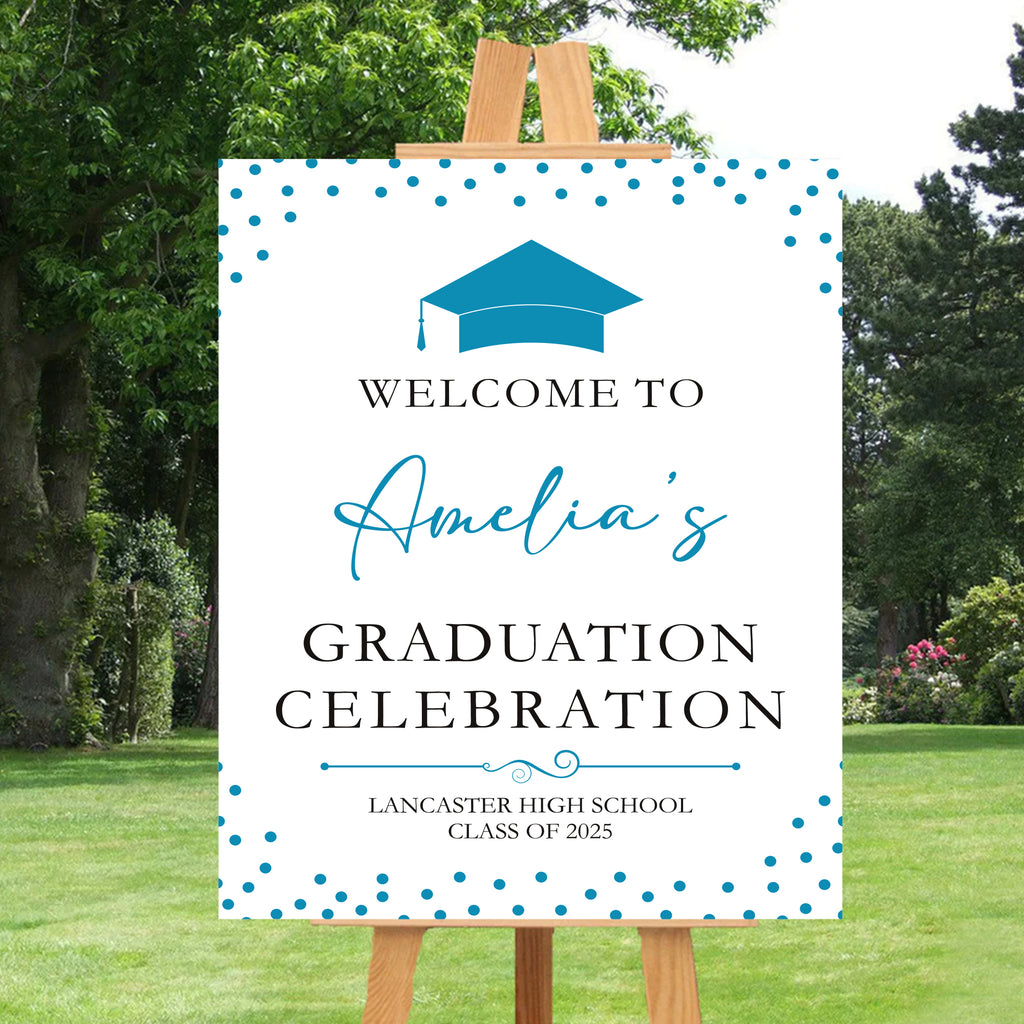 Custom Graduation Foamboard Poster Sign, Custom Class of 2025 Graduation Foamcore Welcome Sign, Celebration Sign, Personalized Foamcore