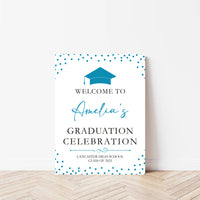 Custom Graduation Foamboard Poster Sign, Custom Class of 2025 Graduation Foamcore Welcome Sign, Celebration Sign, Personalized Foamcore