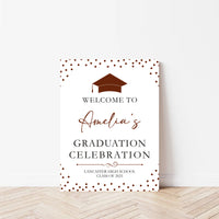 Custom Graduation Foamboard Poster Sign, Custom Class of 2025 Graduation Foamcore Welcome Sign, Celebration Sign, Personalized Foamcore