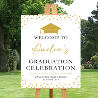 Custom Graduation Foamboard Poster Sign, Custom Class of 2025 Graduation Foam-core Welcome Sign, Celebration Sign, Personalized Foamcore