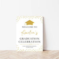 Custom Graduation Foamboard Poster Sign, Custom Class of 2025 Graduation Foam-core Welcome Sign, Celebration Sign, Personalized Foamcore