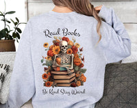 Read Books Be Kind Stay Weird Sweatshirt, Librarian Gifts Pullover