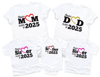 Proud Mom Dad Class of 2025 Graduate Personalized Shirt