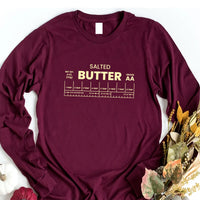 Salted Butter Long Sleeve Shirt, Butter Lover Shirt