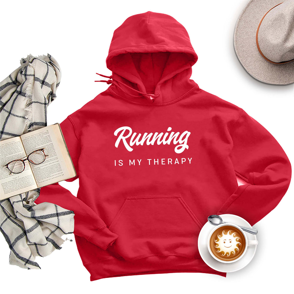 Running Is My Therapy Hoodie, Hiking Hoodie