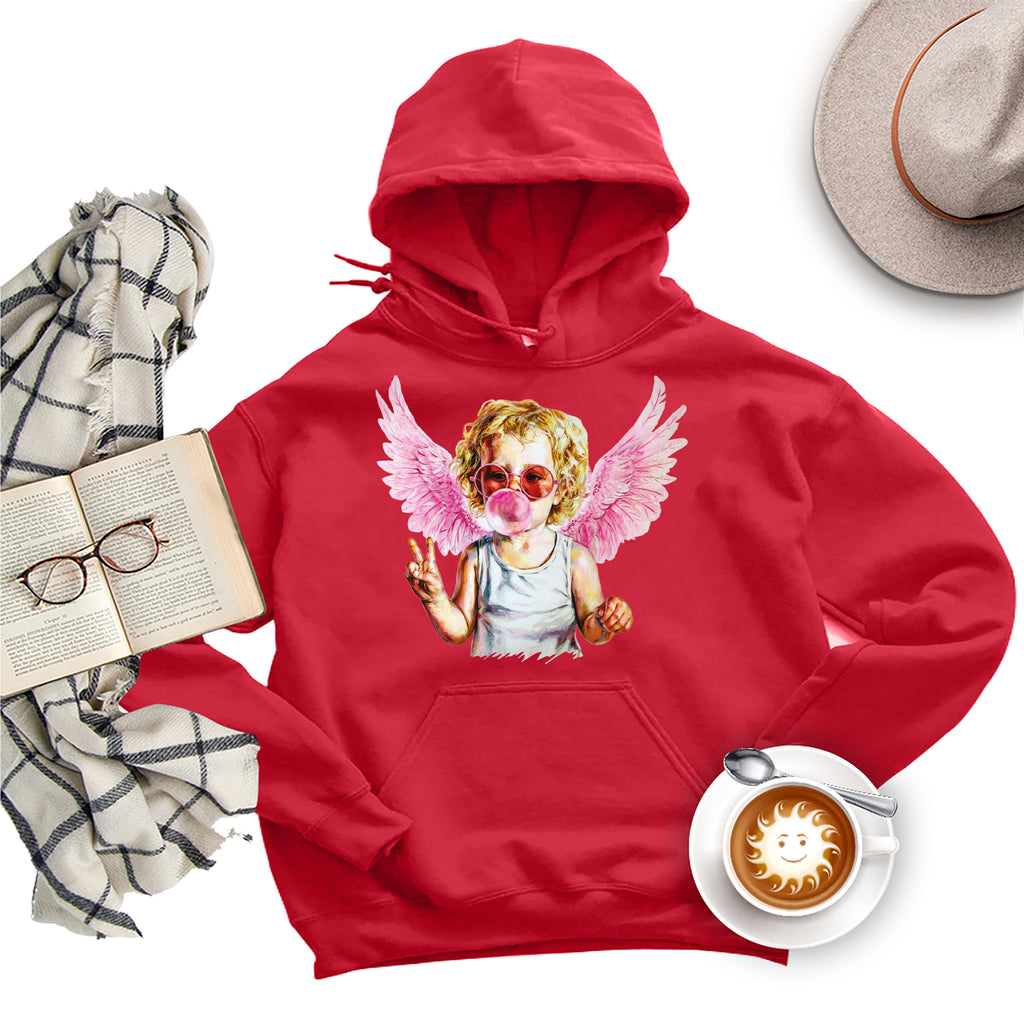 Blowing Bubble Cupid Hoodie, Valentine's Day Hoodie