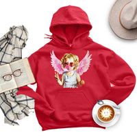 Blowing Bubble Cupid Hoodie, Valentine's Day Hoodie