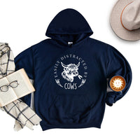 Easily Distracted By Cows Hoodie, Funny Cow Hoodie