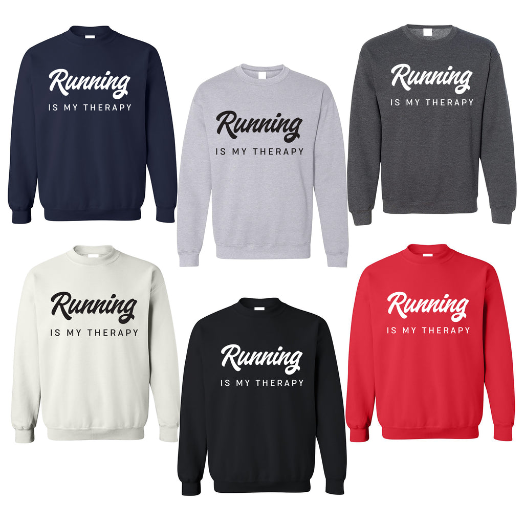 Running Is My Therapy Long Sleeve Shirt, Hiking Shirt