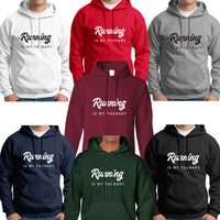 Running Is My Therapy Hoodie, Hiking Hoodie