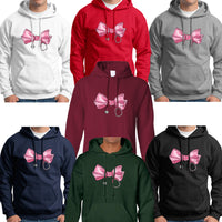 Coquette Nurse Stethoscope Bow Hoodie, Bow Stethoscope Hoodie