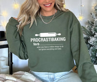 Procrastibaking Sweatshirt, Funny Baking Sweatshirt