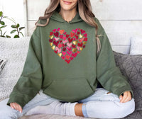 Valentine's Day Heart Hoodie, Girls Valentine Gift