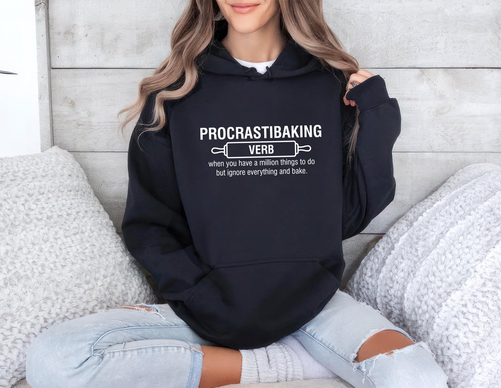 Procrastibaking Hoodie, Funny Baking Hoodie