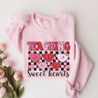 Teaching Sweethearts Teacher Sweatshirt, Valentine Gifts Pullover