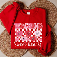 Teaching Sweethearts Teacher Sweatshirt, Valentine Gifts Pullover