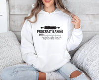 Procrastibaking Hoodie, Funny Baking Hoodie