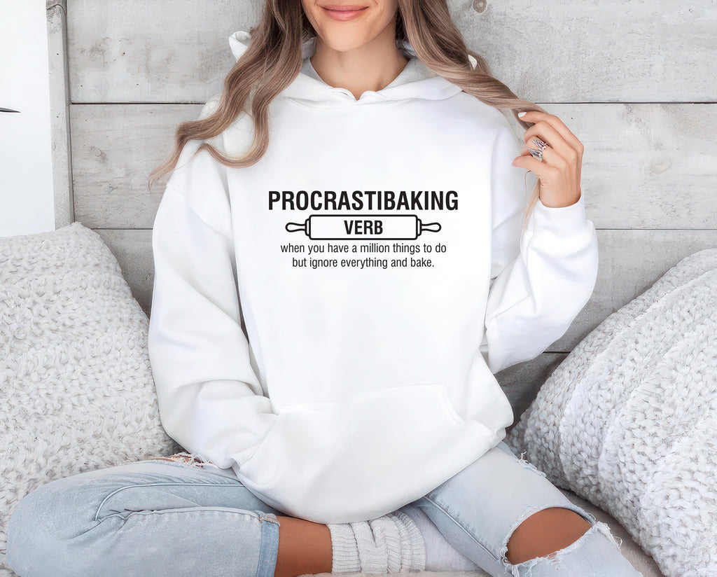 Procrastibaking Hoodie, Funny Baking Hoodie