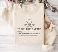 Procrastibaking Sweatshirt, Funny Baking Sweatshirt