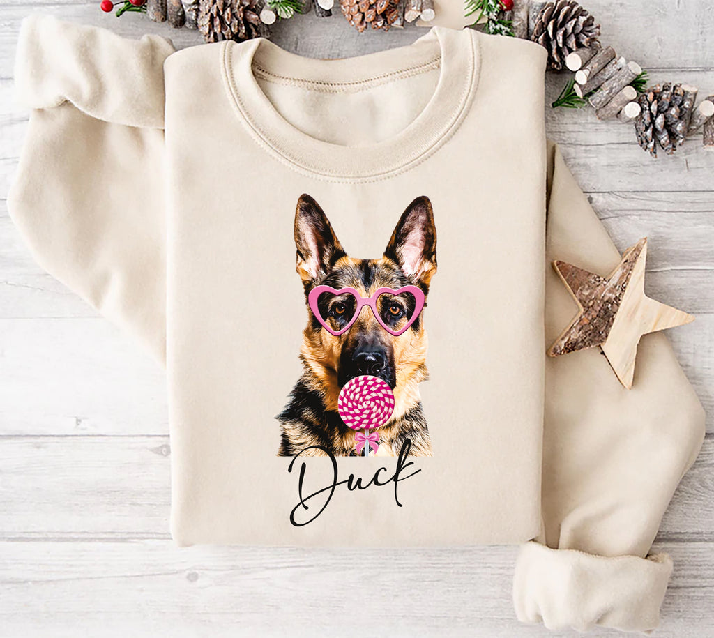 Personalized Dog Valentine Sweatshirt, Dog Owner Valentines Gift