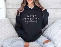 Easily Distracted By Rocks Hoodie, Funny Geologist Hoodie