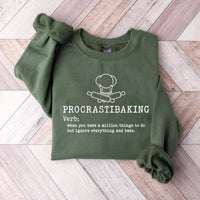 Procrastibaking Sweatshirt, Funny Baking Sweatshirt