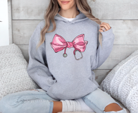 Coquette Nurse Stethoscope Bow Hoodie, Bow Stethoscope Hoodie