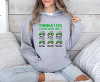 Things I Do In My Spare Time Tractor Hoodie, Funny Farm Tractor Hoodie