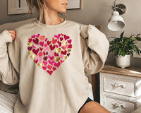 Valentine's Day Heart Sweatshirt, Girls Valentine Gift