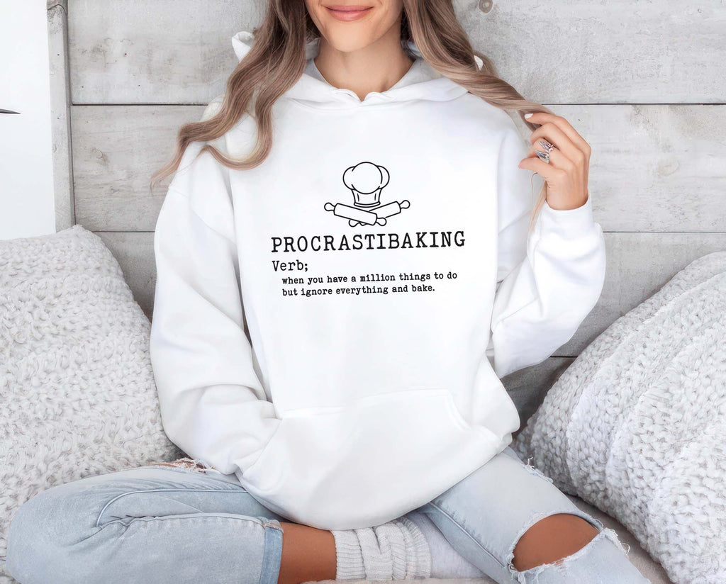 Procrastibaking Hoodie, Funny Baking Hoodie