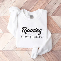 Running Is My Therapy Sweatshirt, Hiking  Sweatshirt