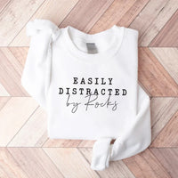 Easily Distracted By Rocks Sweatshirt, Funny Geologist Sweatshirt