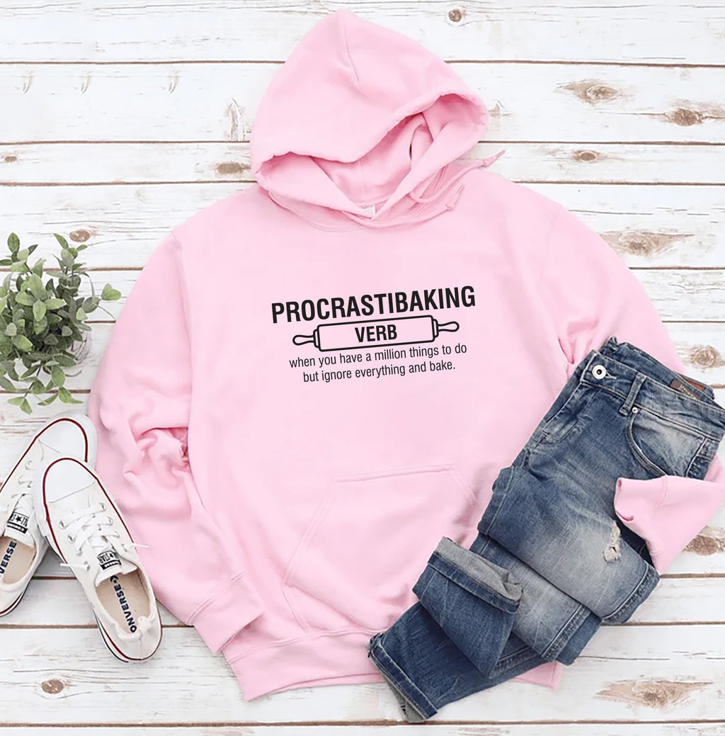 Procrastibaking Hoodie, Funny Baking Hoodie