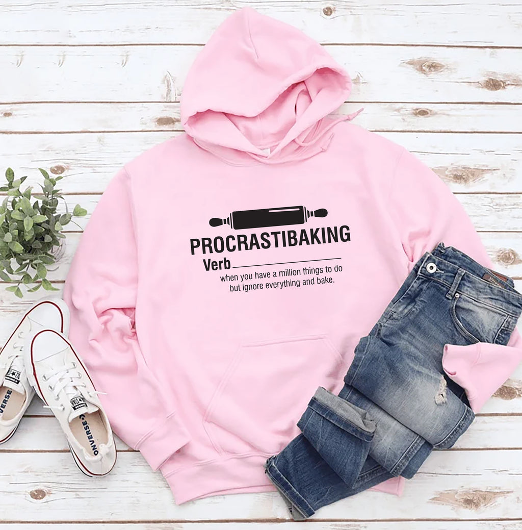 Procrastibaking Hoodie, Funny Baking Hoodie