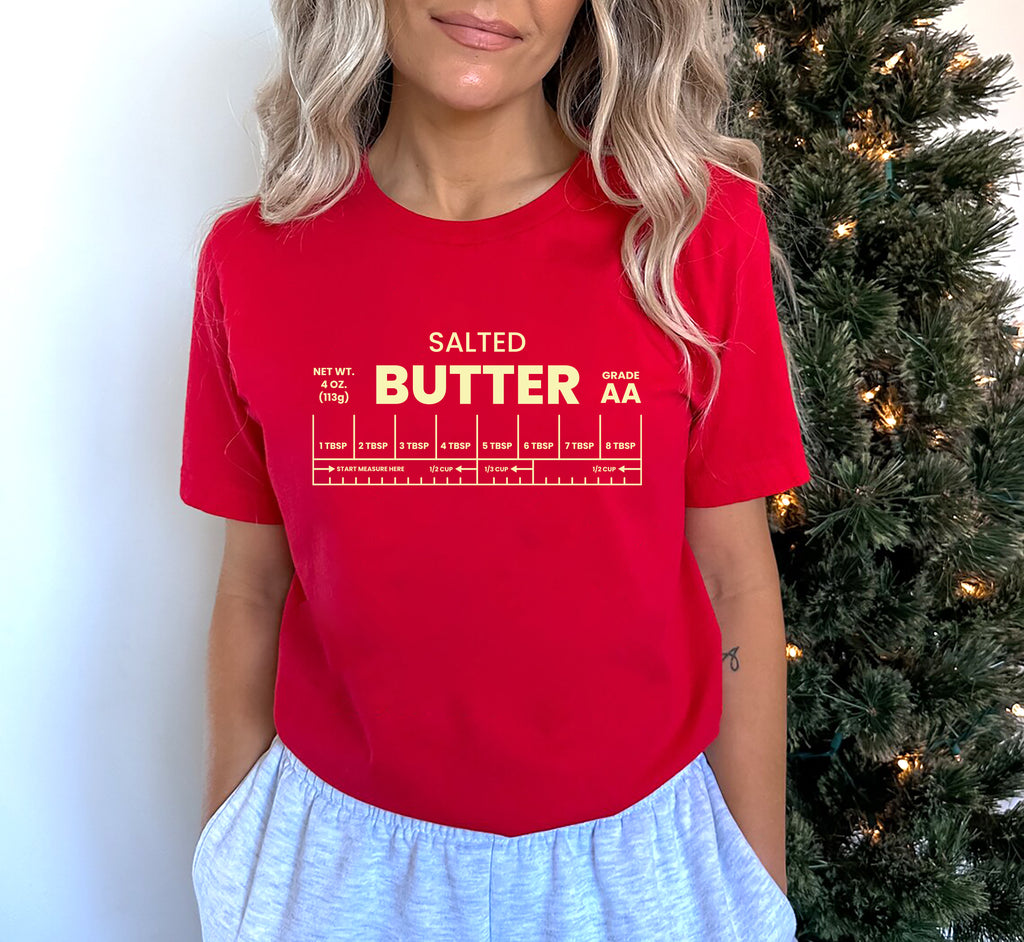 Salted Butter Short Sleeve T-Shirt, Butter Lover Shirt