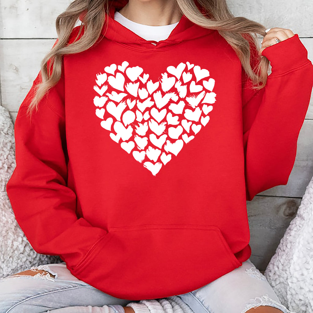 Valentine's Day Heart Hoodie, Girls Valentine Gift