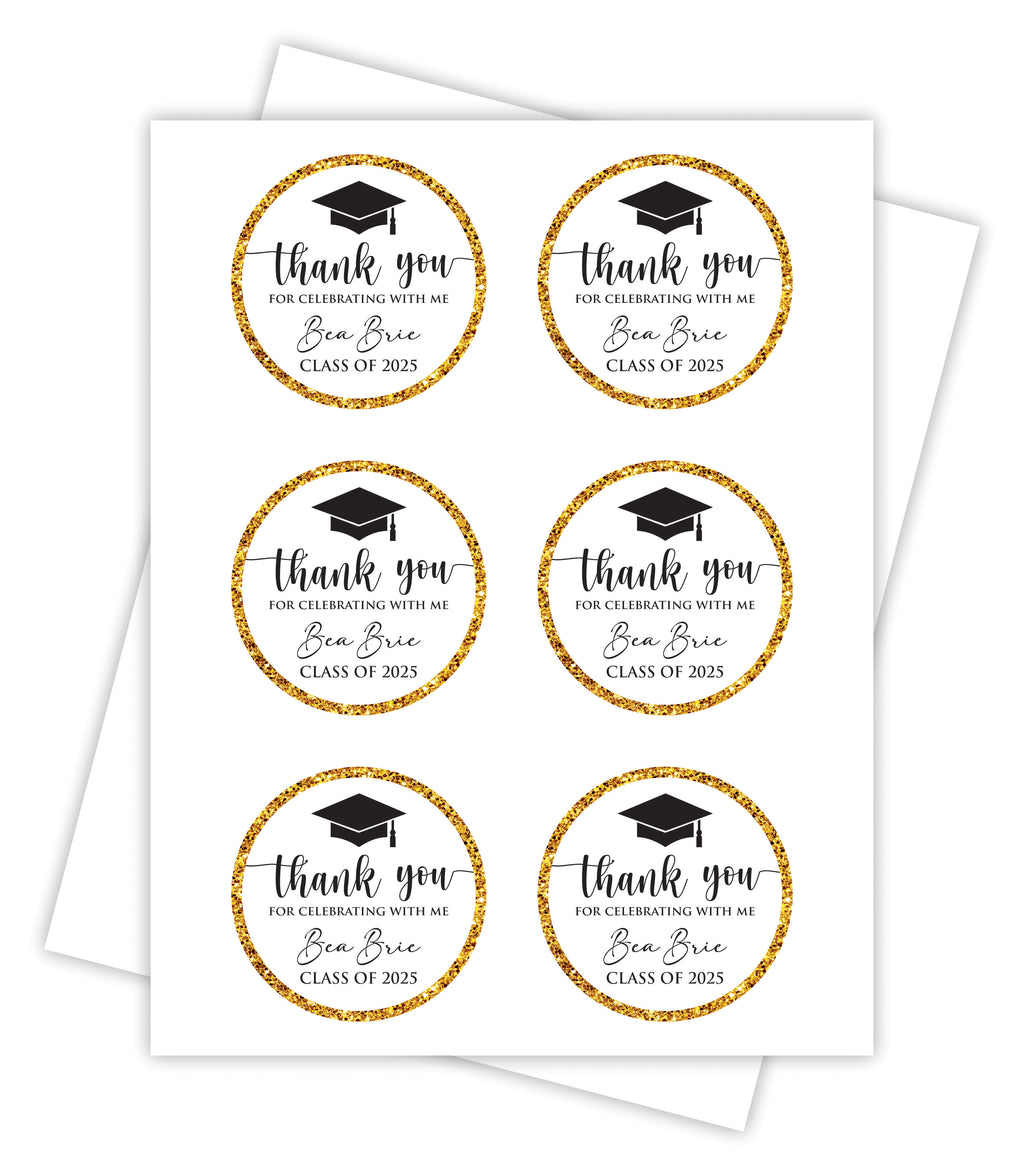 Personalized Photo Graduation 2025 Stickers