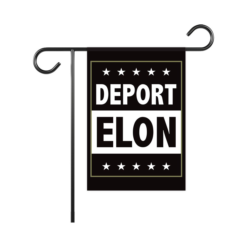 Deport Elon Garden Flag, 12x18 Inch Double Sided, Resist Hate Flag, Anti-Trump Flag, Resist Racism Flag, Resist Fascism Flag