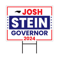 a political sign with the name of a state